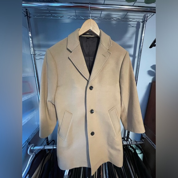 Cashmere P-Coat Camel Men's Size 34S